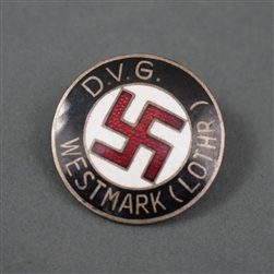 Original Third Reich D.V.G. Westmark NSDAP Membership Pin