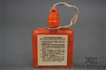 Original German WWII Decontamination Ointment Bottle (Hautentgiftungsalbe 41) With Reproduction Labels