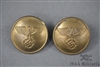 Original Third Reich Political Leaders Greatcoat Buttons Set Of 2