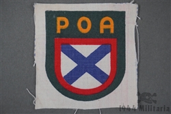 Original German WWII Russian POA Volunteer Sleeve Shield 2nd Pattern