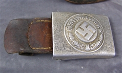 Original German WWII Aluminum Police Belt Buckle