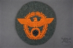 Original German WWII Police Sleeve Eagle