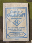 Original German WWII Era Blue/White Packet of Saccharin