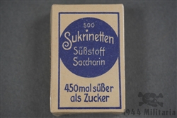 Original German WWII Era Saccharin Tablets Pack (Still Factory Sealed)