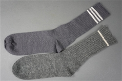 Original German WWII Non-Matching Wool Socks 1 And 3 Ring