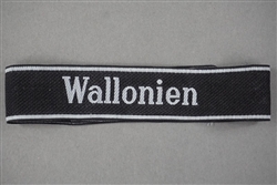 RARE! Original Waffen SS Wallonien BeVo Cufftitle