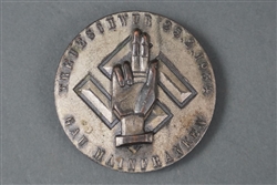 Original Third Reich Oath of Allegiance Ceremony Badge For 1934 Gau Mainfranken