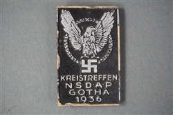 Original Third Reich Gotha District Day Badge (Kreistag Abzeichen)