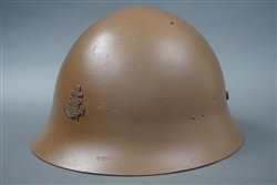 Original Refurbished Imperial Japanese WWII Type 90 Naval Landing Forces Helmet