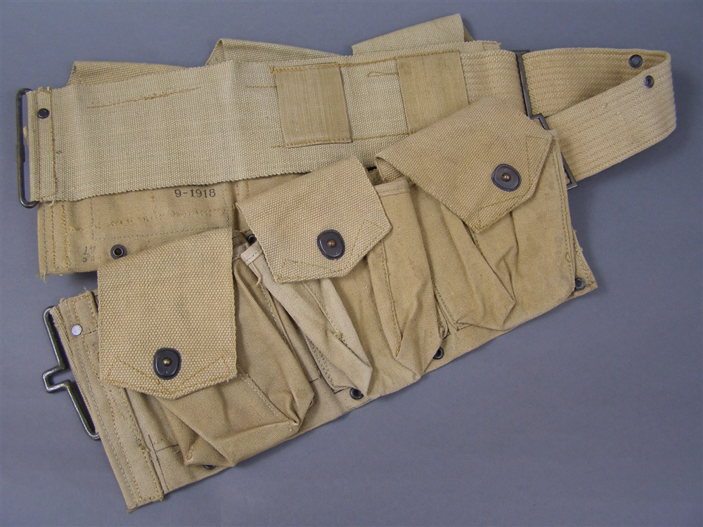Unissued Original US WWI BAR Magazine Pouch Belt For 2nd Assistant