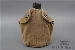 Original US WWII Canteen Dated 1944 (No Cup) With Cover Dated 1941