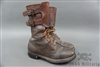 Original US WWII Brown Leather Double Buckle Boots Size 7E (Wide) Dated 1945