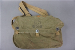 Original US WWII Gasmask Bag With Straps Dated 45