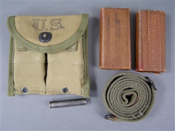 Unissued Original US WWII M1 Carbine Pouch, Magazines, Sling & Oiler