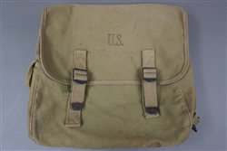 Original US WWII Musette Pouch Marked And Dated 1942