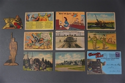Original US WWI WWII And Post WWII US Military Post Cards