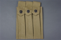 Unissued Original US WWII Marine Corps Thompson Three Magazine Pouch