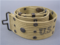 US WWII M1936 Khaki Web Belt