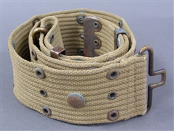 US WWII M1936 Khaki Web Belt