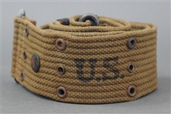 Original US WWII M1936 Khaki Web Belt