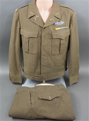 Original US WWII Army Major Ike Uniform 42R And Trousers 34W 29I