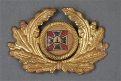 Original Third Reich Deutscher Reichskriegerbund Visor Cap Insignia