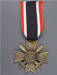 Original German WWII War Merit Cross Second Class With Swords (Kriegsverdienstkreuz 2. Klasse mit Schwertern)
