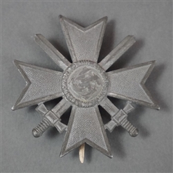 Original German WWII War Merit Cross 1st Class With Swords Marked 3 By Wilhelm Deumer