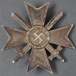 Original German WWII Early War Merit Cross With Swords First Class Marked 43 By Julius Bauer Sohne