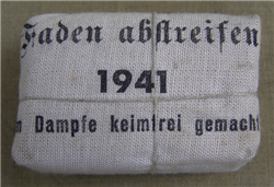 German WWII Small Wound Bandage