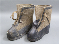 Original German WWII Felt Sentry Winter Boots Dated 1943