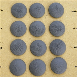 Reproduction German WWII Hollow Back Pebbled Grained Buttons (Set Of 12)