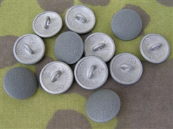 Reproduction Waffen SS Hollow Backed Pebbled Grained Uniform Buttons