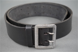 Reproduction German WWII Heer/Waffen SS Officers Leather Belt With Original Buckle European Made