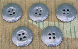 Reproduction Gray/Blue Urea Buttons (Set of 5)