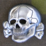 Reproduction Waffen SS Metal Cap Skull