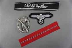 Reproduction Waffen SS Adolf Hitler Insignia & Medal Lot