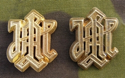 Waffen SS LAH â€œLeibstandarte Adolf Hitlerâ€ Gold Officers Metal Cyphers