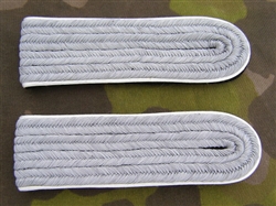 Waffen SS Officer Shoulder Boards Subdue Braid- Infantry (2nd Lieutenant- Captain)