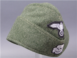 Waffen SS M40 EM/NCO Fieldgray Overseas Cap