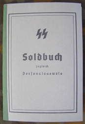 Reproduction Waffen SS Soldbuch