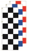 Checkered Race Style Flags - 3' x 8' Flag