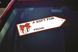 Windshield Gift Tag Decals