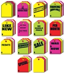 Fluorescent Mirror Rear View Hang Tags