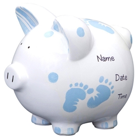 Baby feet piggy bank