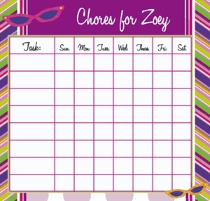 Little Diva Chore Chart