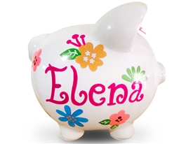 Large Petals piggy bank