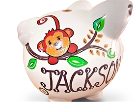 Monkey piggy bank