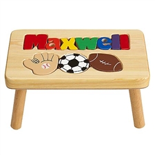 personalized puzzle step stool Nat sports