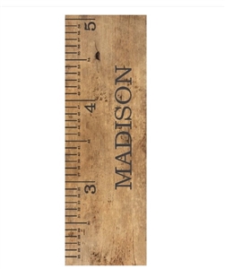 Old School Personalized Growth Chart
